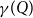 gamma left parenthesis upper Q right parenthesis