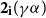 bold 2 Subscript bold i Baseline left parenthesis gamma alpha right parenthesis