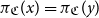 pi Subscript German upper C Baseline left parenthesis x right parenthesis equals pi Subscript German upper C Baseline left parenthesis y right parenthesis