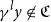 gamma Superscript l Baseline y not an element of German upper C