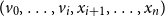 left parenthesis v 0 comma ellipsis comma v Subscript i Baseline comma x Subscript i plus 1 Baseline comma ellipsis comma x Subscript n Baseline right parenthesis