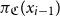 pi Subscript German upper C Baseline left parenthesis x Subscript i minus 1 Baseline right parenthesis