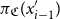 pi Subscript German upper C Baseline left parenthesis x prime Subscript i minus 1 right parenthesis