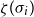 zeta left parenthesis sigma Subscript i Baseline right parenthesis