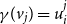 gamma left parenthesis v Subscript j Baseline right parenthesis equals u Subscript i Superscript j