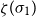 zeta left parenthesis sigma 1 right parenthesis