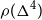 rho left parenthesis normal upper Delta Superscript 4 Baseline right parenthesis