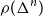 rho left parenthesis normal upper Delta Superscript n Baseline right parenthesis