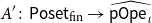 upper A prime colon sans serif Poset Subscript normal f normal i normal n Baseline right arrow ModifyingAbove sans serif pOpe Subscript iota Baseline With caret