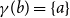 gamma left parenthesis b right parenthesis equals StartSet a EndSet