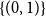 left brace left parenthesis 0 comma 1 right parenthesis right brace