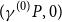 left parenthesis gamma Superscript left parenthesis 0 right parenthesis Baseline upper P comma 0 right parenthesis
