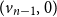 left parenthesis v Subscript n minus 1 Baseline comma 0 right parenthesis