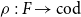 rho colon upper F right arrow cod
