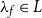 lamda Subscript f Baseline element of upper L