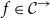 f element of script upper C Superscript right arrow