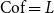 Cof equals upper L