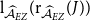normal l Subscript ModifyingAbove script upper A With caret Sub Subscript upper E upper Z Baseline left parenthesis normal r Subscript ModifyingAbove script upper A With caret Sub Subscript upper E upper Z Subscript Baseline left parenthesis upper J right parenthesis right parenthesis