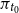 pi Subscript t 0