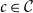 c element of script upper C