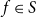 f element of upper S