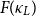 upper F left parenthesis kappa Subscript upper L Baseline right parenthesis