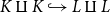 upper K amalgamation or coproduct upper K right arrow with hook upper L amalgamation or coproduct upper L