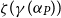 zeta left parenthesis gamma left parenthesis alpha Subscript upper P Baseline right parenthesis right parenthesis
