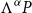 normal upper Lamda Superscript alpha Baseline upper P