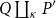 upper Q coproduct Underscript kappa Endscripts upper P prime