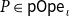 upper P element of sans serif pOpe Subscript iota