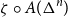 zeta ring upper A left parenthesis normal upper Delta Superscript n Baseline right parenthesis