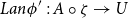 upper L a n Subscript よ Baseline phi Superscript prime Baseline colon upper A ring zeta right arrow upper U
