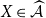 upper X element of ModifyingAbove script upper A With caret