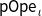 sans serif pOpe Subscript iota
