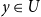 y element of upper U