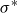 sigma Superscript asterisk