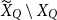 upper X overtilde Subscript upper Q Baseline minus upper X Subscript upper Q