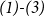 italic left parenthesis 1 right parenthesis hyphen left parenthesis 3 right parenthesis