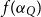 f left parenthesis alpha Subscript upper Q Baseline right parenthesis