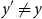 y prime not equals y