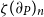 zeta left parenthesis partial differential Subscript upper P Baseline right parenthesis Subscript n
