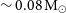 tilde 0.08 normal upper M Subscript circled dot