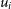 u Subscript i