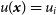 u left parenthesis bold italic x right parenthesis equals u Subscript i