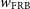 w Subscript FRB