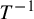 upper T Superscript negative 1