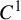 upper C Superscript 1