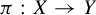 pi colon upper X right arrow upper Y