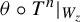 theta ring upper T Superscript n Baseline vertical bar Subscript upper W Sub Subscript z Subscript Baseline